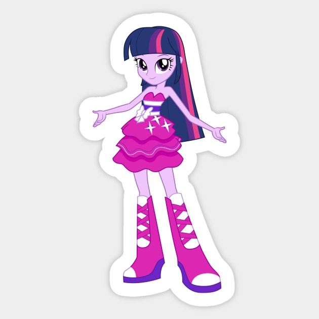 Formal Twilight Sparkle EQG Sticker by CloudyGlow